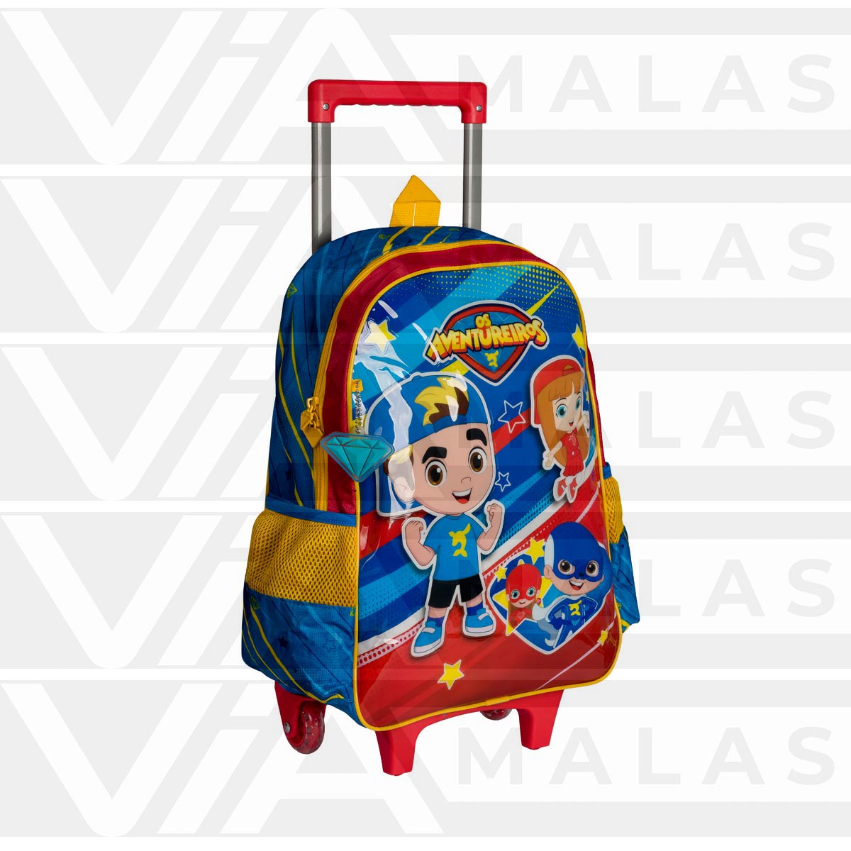 Mochila Infantil Escolar Luccas Neto Rodinha Aventureiros